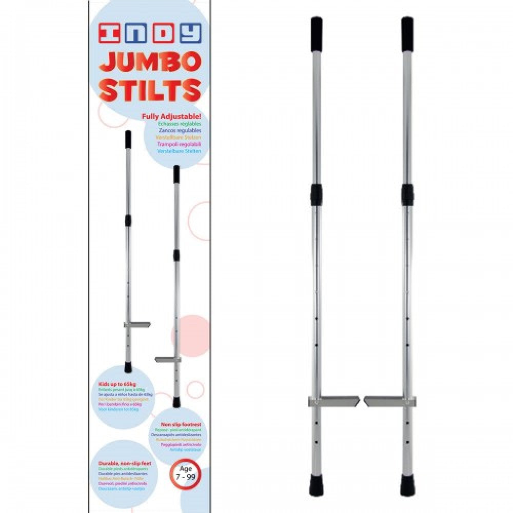 Indy Jumbo Stilts - Kids to Adult - Chrome - YoYoSam