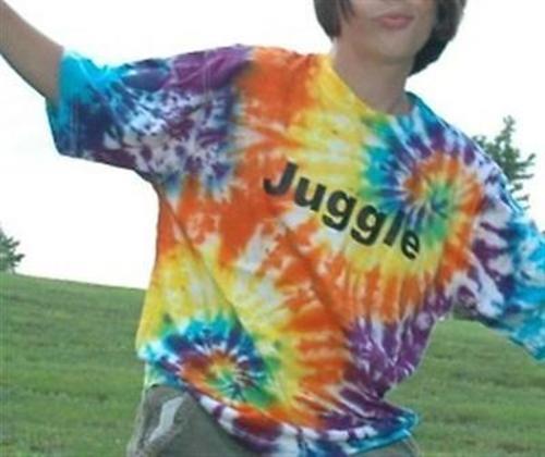 Tie Dyed Juggle T-Shirt - Bright Colors!