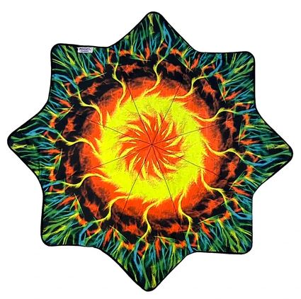 Mougee "Intra" Classic Flow Star - Internal Webbing - 27" Diameter - Durable and Vibrant Patterns