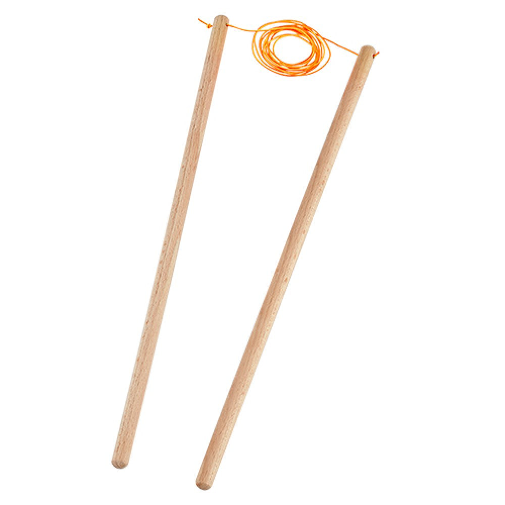 Henrys Diabolo Replacement Handsticks Beach 37cm - Wooden Diabolo Sticks