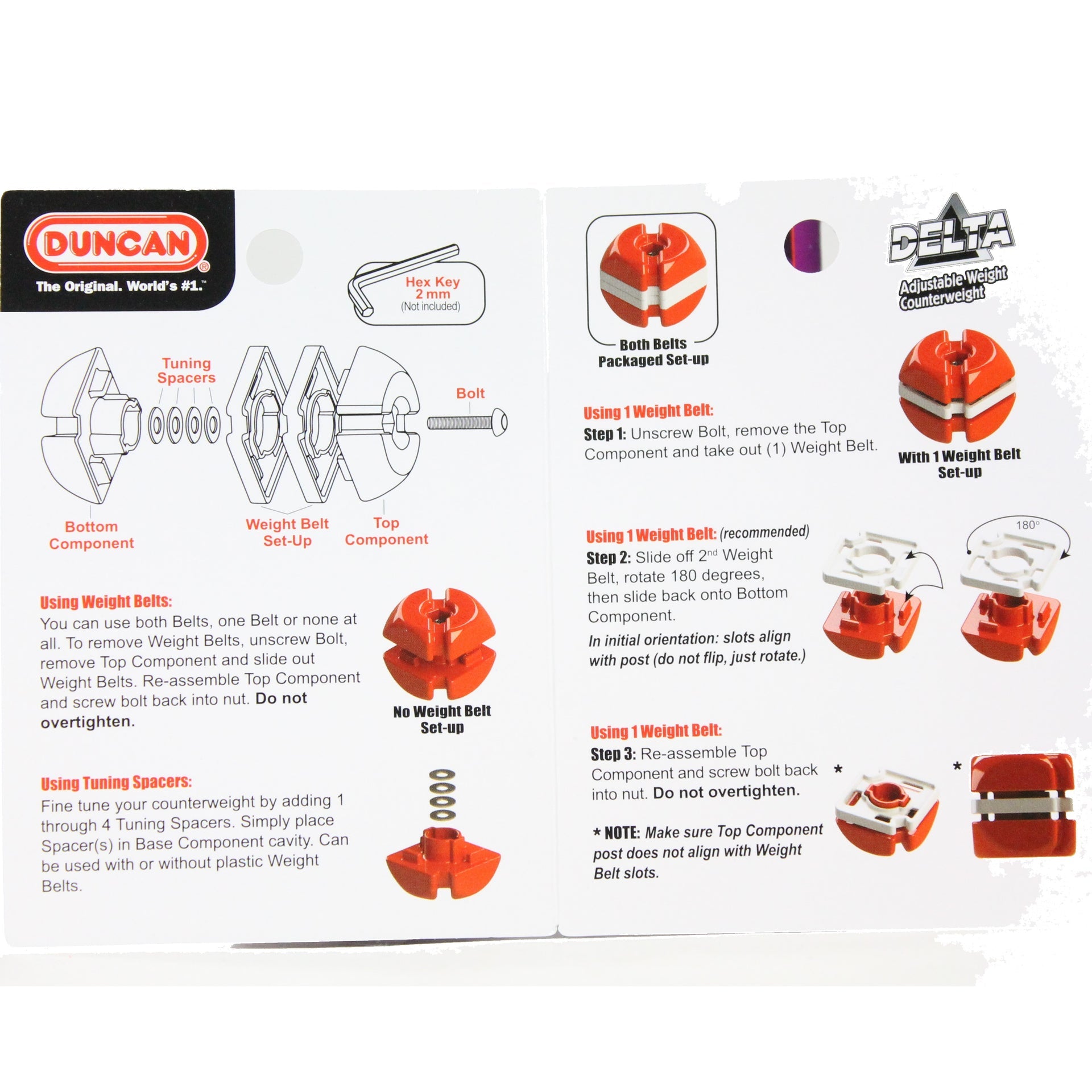 Duncan Delta Adjustable Weight Yo Yo Counterweight - YoYoSam