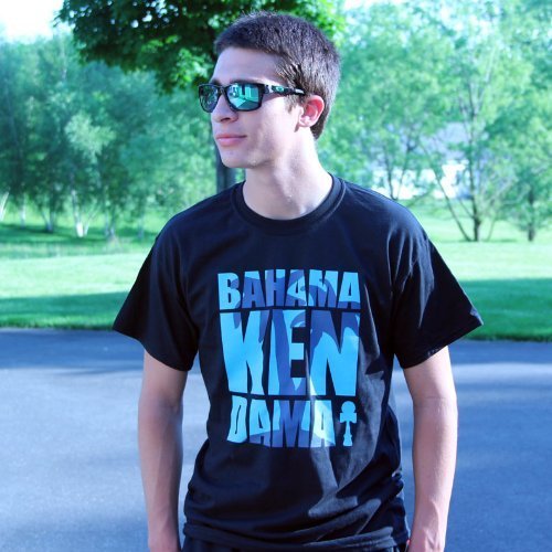Bahama Kendama Tee Shirt - Black with Blue Graphic