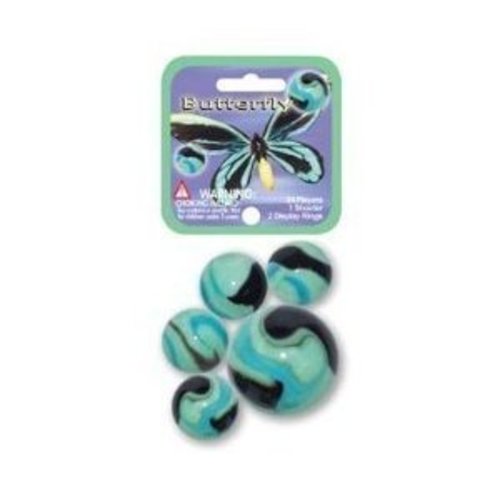 Mega Marbles Themed Marbles- 24 Player Marbles (5/8'') - 1 Shooter (1'')- - YoYoSam