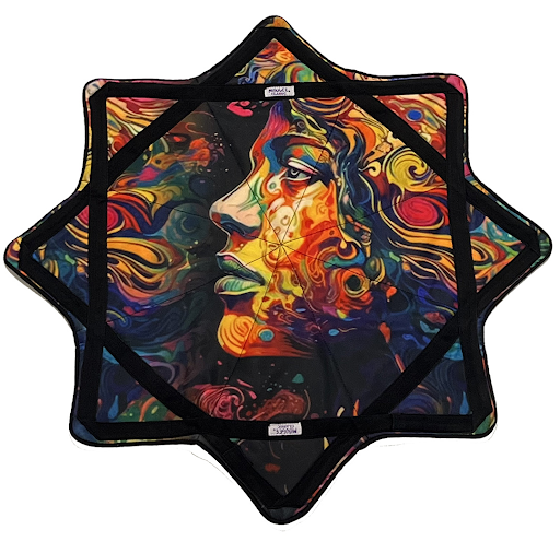 Mougee Classic Flow Star - 27" Diameter - Durable and Vibrant Patterns