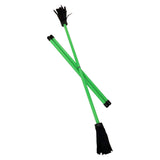 Z-Stix Professional Juggling Flower Sticks-Devil Sticks and 2 Hand Sticks, High Quality, Beginner Friendly - Neon Series