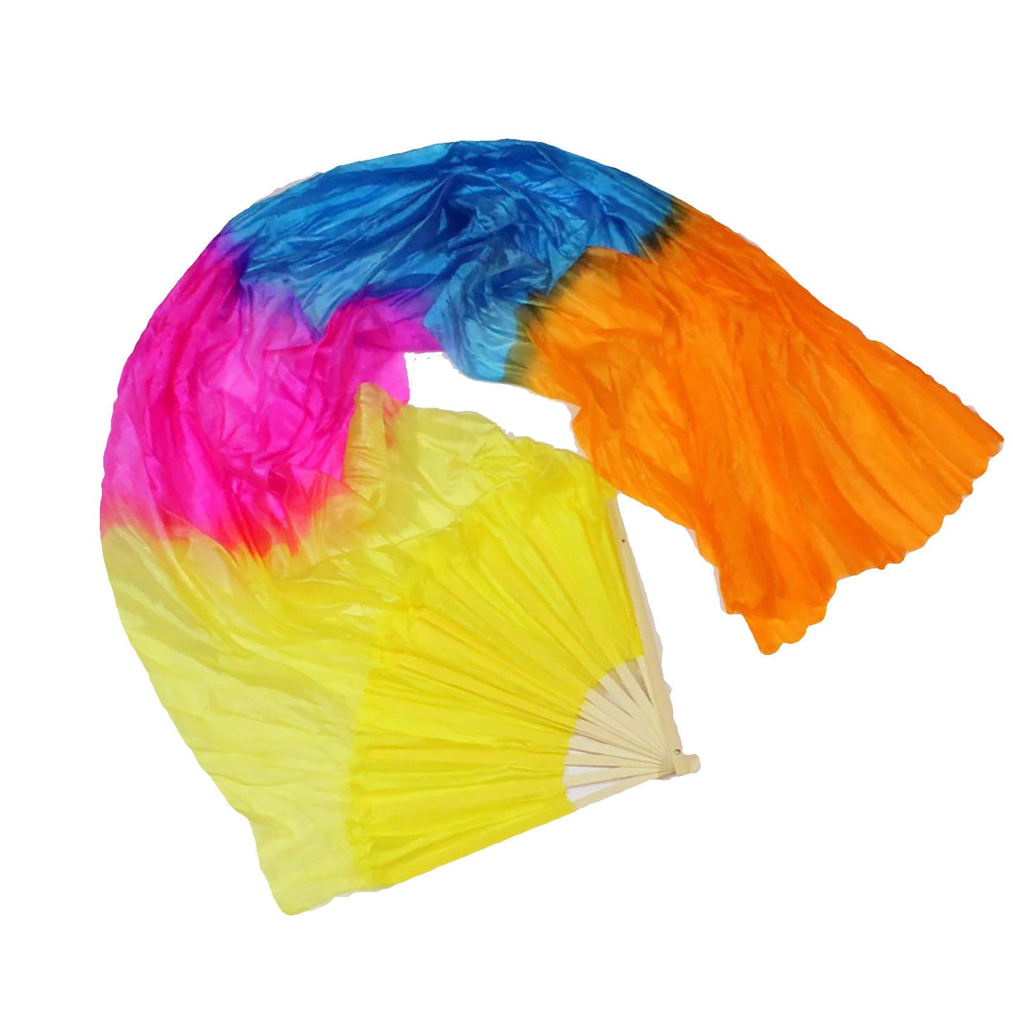 Mougee Silk Fan - For Dance, Festivals, or Just for Fun (Sold Individually)