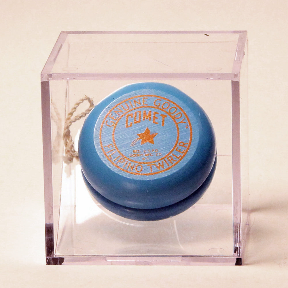 Replica Vintage Collectible Wooden Yo-Yos - Enclosed in Acrylic Display Box