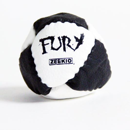 Zeekio The Fury 8 Panel Footbag - Hand Stitched Genuine Leather - Sand Filled Foot Bag