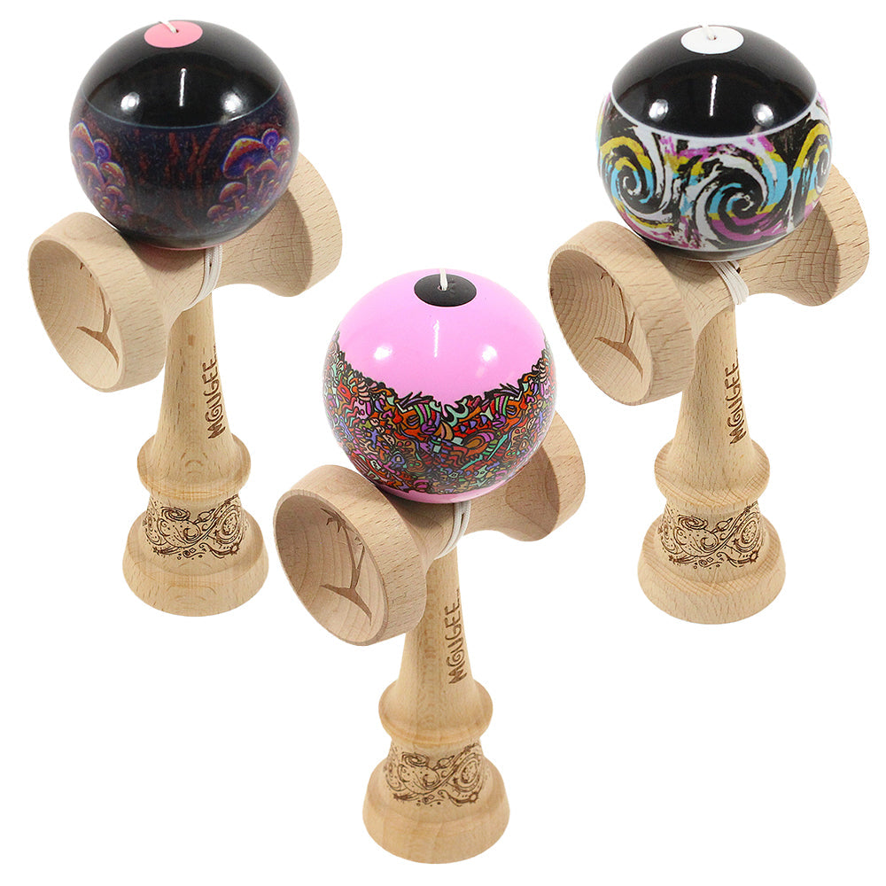 Bahama Kendama x Mougee Collab Kendama - Standard Size - Sticky Finish
