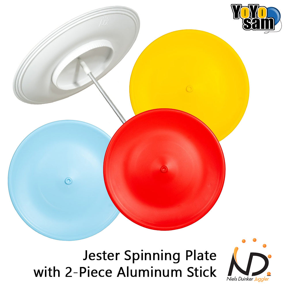 ND Juggling (Niels Duinker) Jester Spinning Plate with 2-Piece Aluminium Stick
