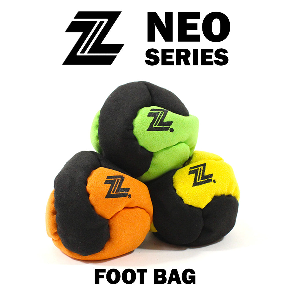The NEO Series Footbag – 6 Panel - Sand filled - Suede Foot Bag by Zeekio