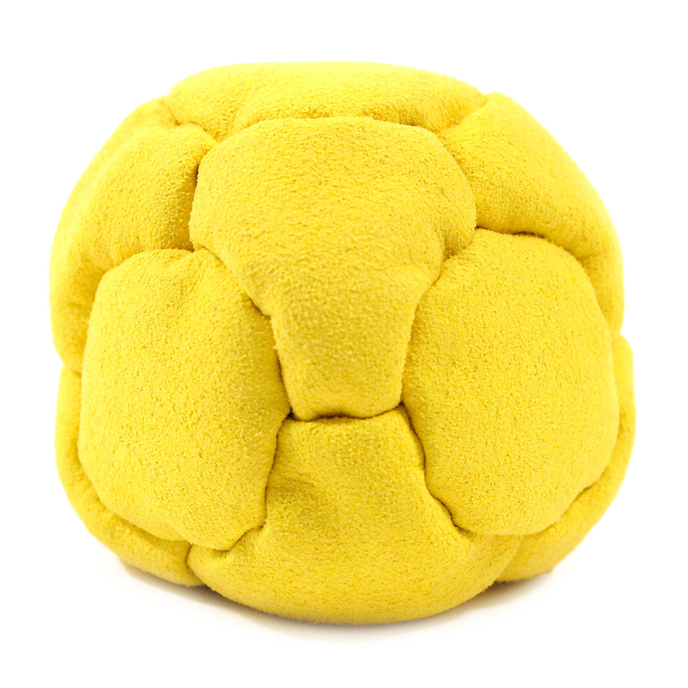 Zeekio Fury 'Furry' Footbag  - 14 Panel Hand Stitched Foot Bag - Amara Suede  - Sand Filled Sack