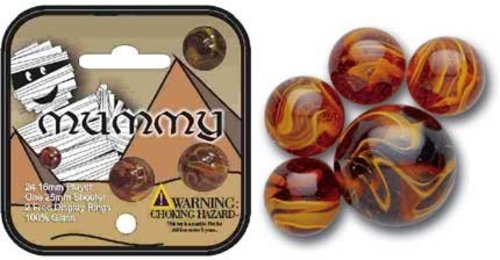 Mega Marbles Themed Marbles- 24 Player Marbles (5/8'') - 1 Shooter (1'')- - YoYoSam