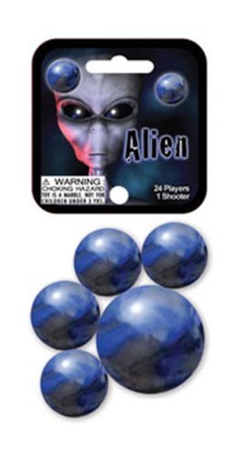 Mega Marbles Themed Marbles- 24 Player Marbles (5/8'') - 1 Shooter (1'')- - YoYoSam