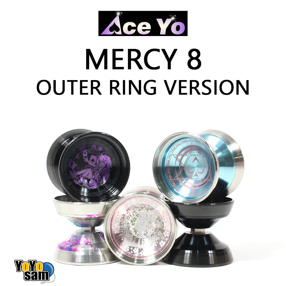 Ace Yo Mercy 8 Outer Ring Version Yo-Yo - Bi-Metal - 6061 Aluminum YoYo with Stainless Steel Rims