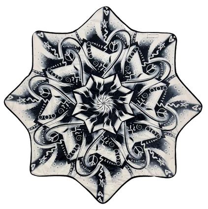 Mougee "Intra" Classic Flow Star - Internal Webbing - 27" Diameter - Durable and Vibrant Patterns