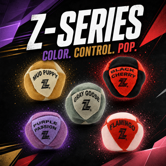 Zeekio The Z Series - 8 Panel , Amara Suede Foot Bag - Sand or Pellet Filled