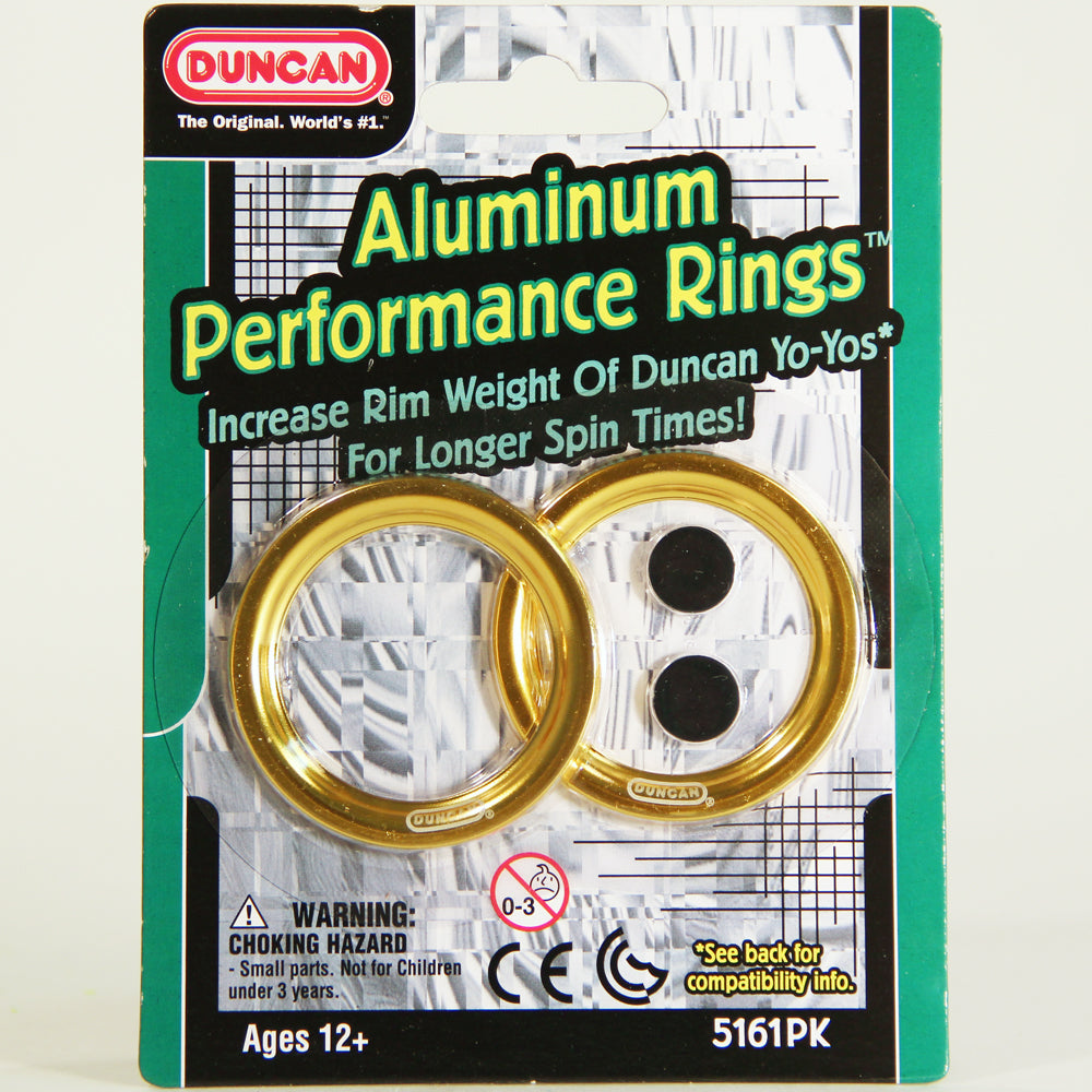 Duncan Aluminum Performance Rings or Weight Rings for Your Yo-Yo