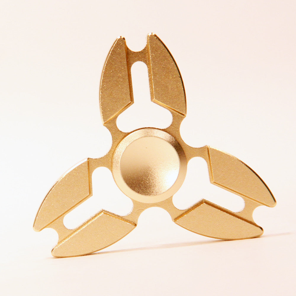 Tri-Star High Grade Aluminum Fidget Spinner -with Storage Case and Carry Pouch *Lead Free*