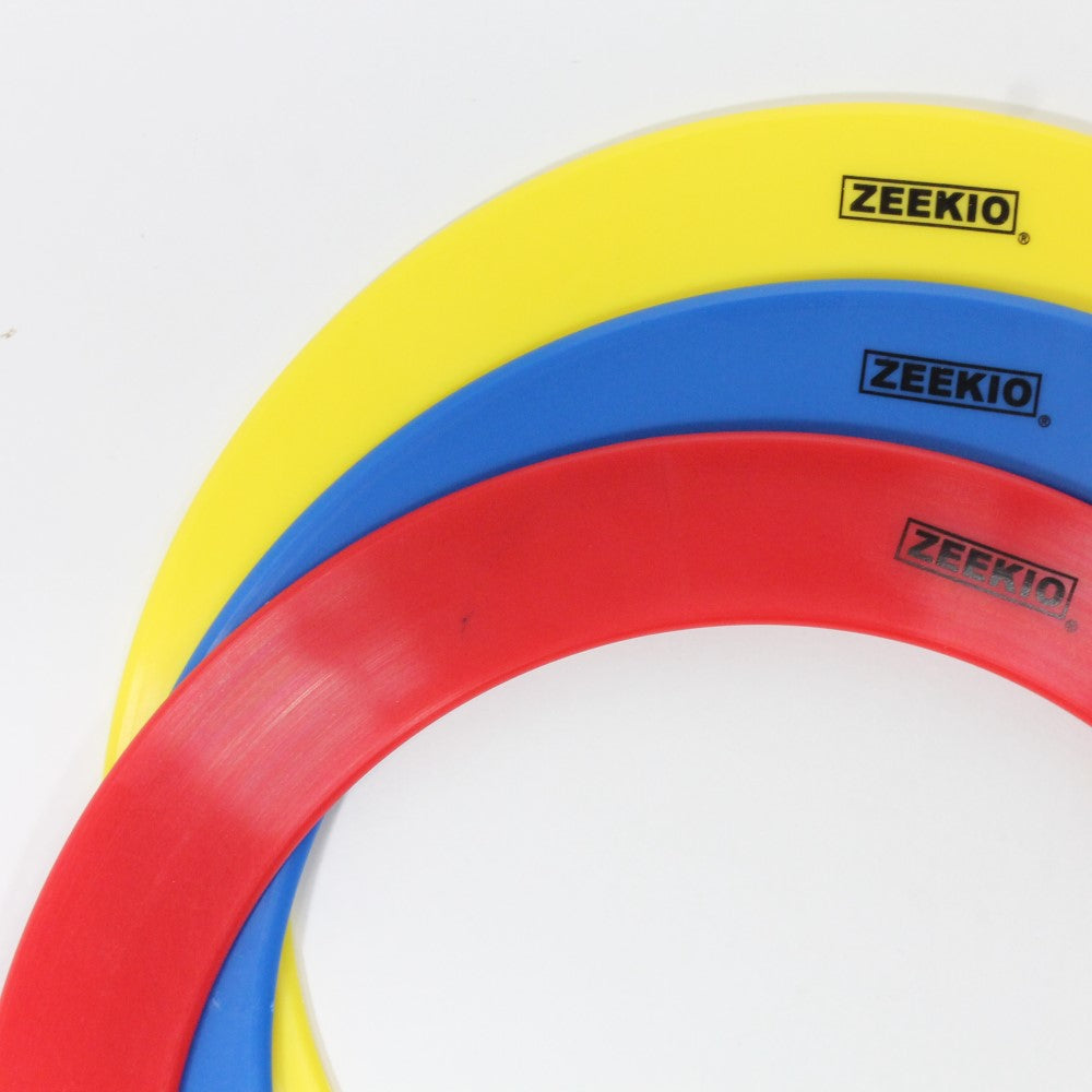 Zeekio Junior Juggling Rings - 9.5" Diameter - Great for Kids - Set of 3