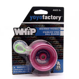 YoYoFactory WHiP (Responsive) Beginner to Intermediate Yo-Yo - Free Strings and Stickers