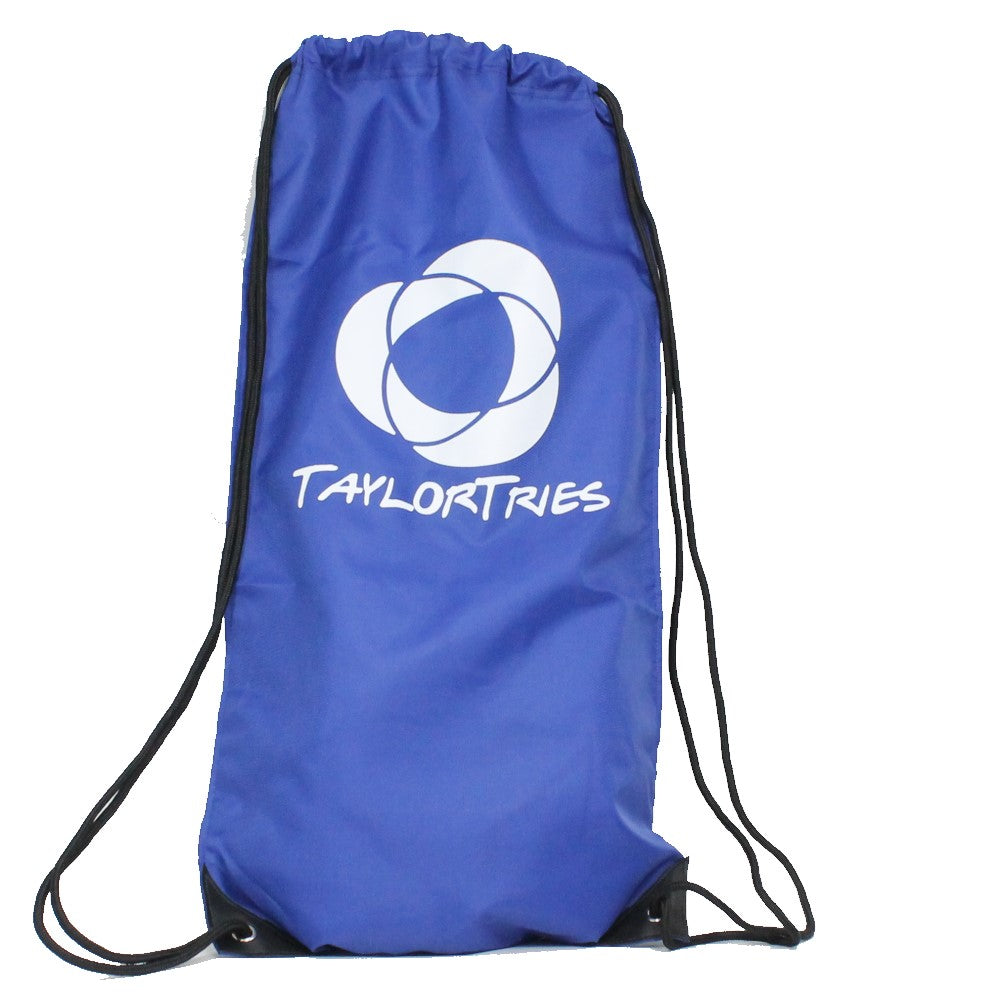 Taylor Tries Signature Juggling Bag - Durable Nylon Drawstring Bag - Large 12" x 24"