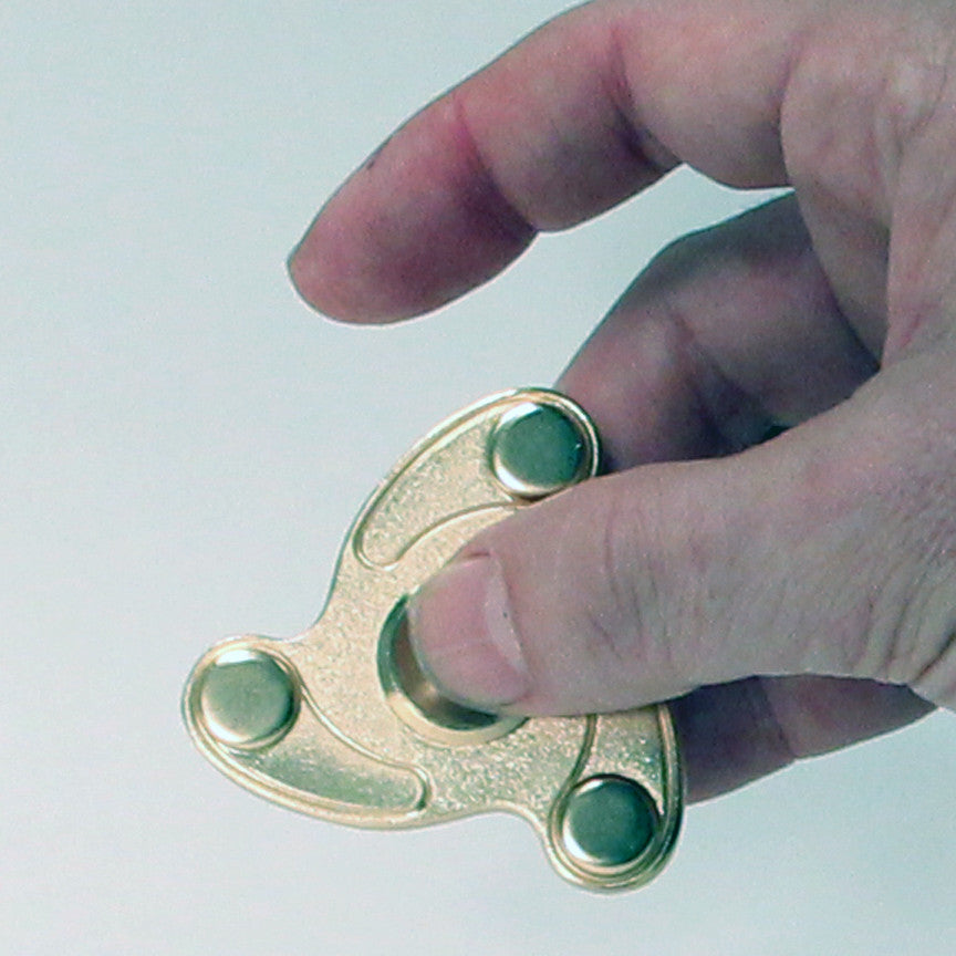 The Golden Turbine Fidget Hand Spinner- Metal with Hybrid Bearing