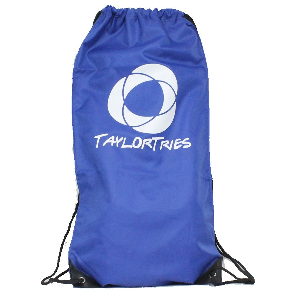 Taylor Tries Signature Juggling Bag - Durable Nylon Drawstring Bag - Large 12" x 24"