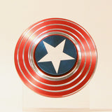 The Captain's Shield Fidget Spinner- American Colors- Creates Optical Illusions!