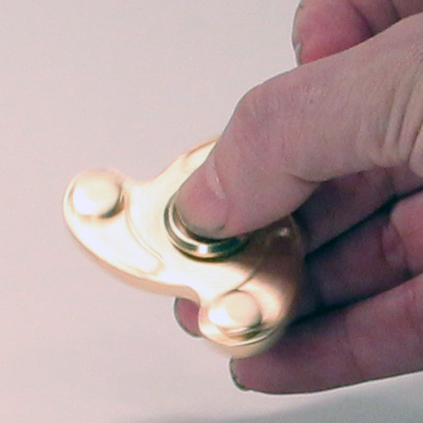 The Golden Turbine Fidget Hand Spinner- Metal with Hybrid Bearing