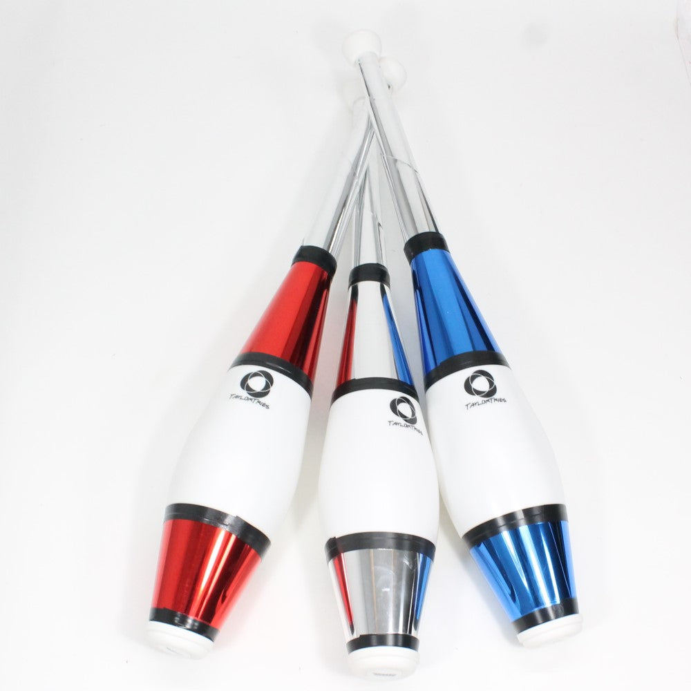 Juggle Dream Trainer Street Jongleerclub, set van 3 geweldige trainerclubs, jonglerset voor beginners en gevorderde jongleurs (wit/zwart Juggle Dream Trainer Street Jongleerclub, set van 3 geweldige trainerclubs, jonglerset voor beginners en gevorderde jongleurs (wit/zwart