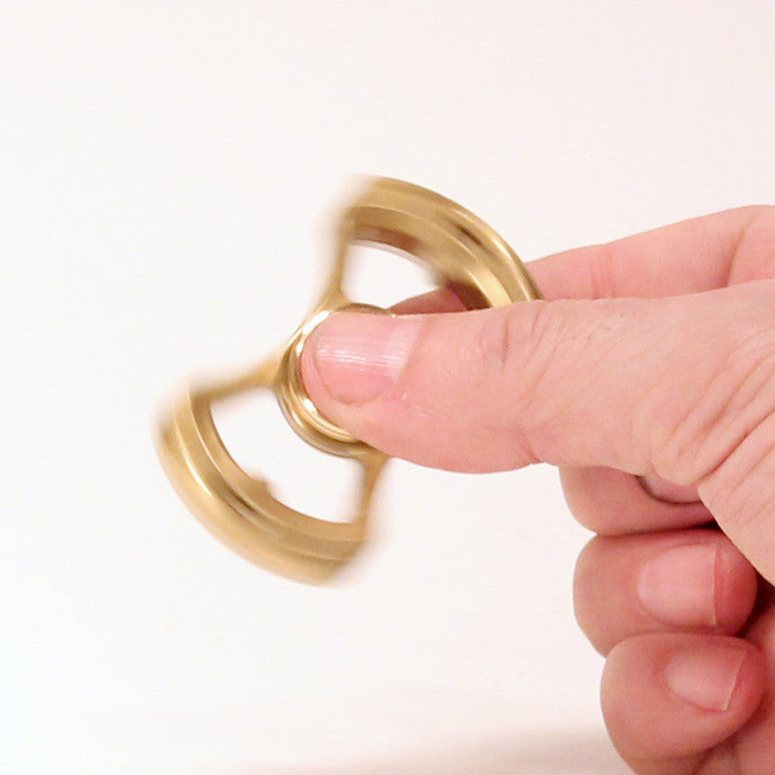 The Iron Butterfly Fidget Hand Spinner- Solid Brass with Hybrid Bearing