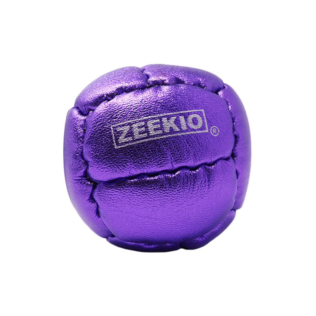 Zeekio Galaxy Juggling Ball - Metallic Series - Premium 12 Panel Leather Ball, 130g, 67mm - (1) Single Ball