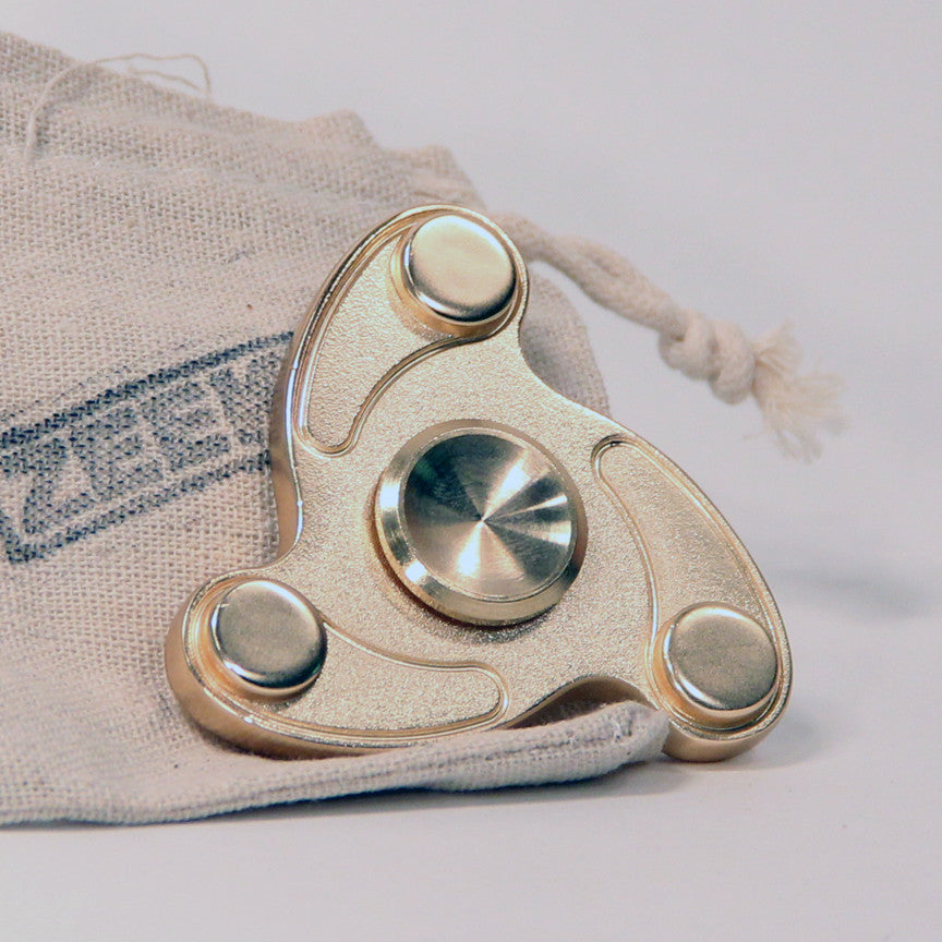 The Golden Turbine Fidget Hand Spinner- Metal with Hybrid Bearing