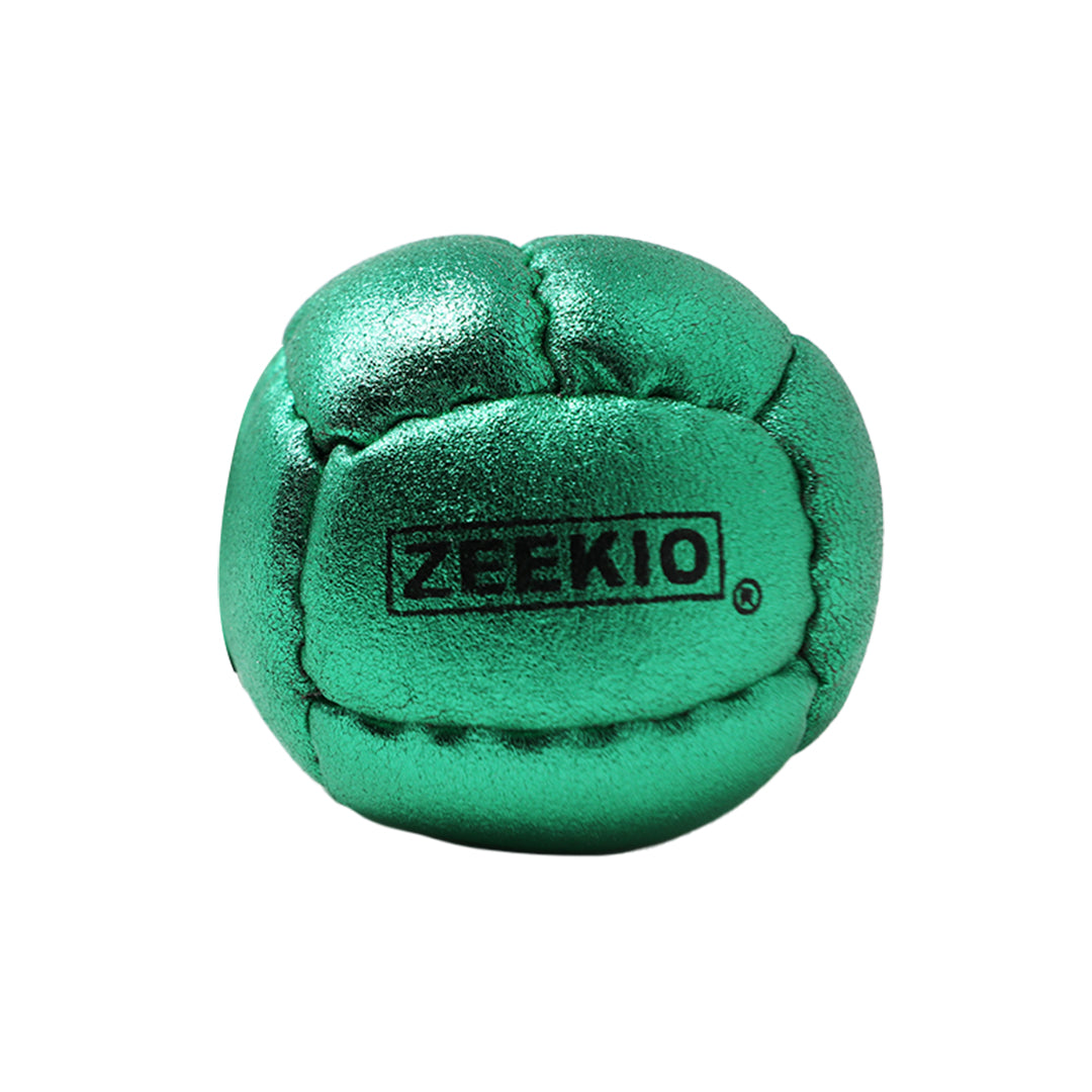 Zeekio Galaxy Juggling Ball - Metallic Series - Premium 12 Panel Leather Ball, 130g, 67mm - (1) Single Ball