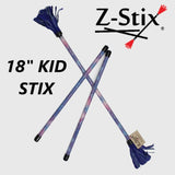 Z-Stix Made to Order Handmade Juggling Sticks-Flower/Devil Stick - Kid-Stix 18"
